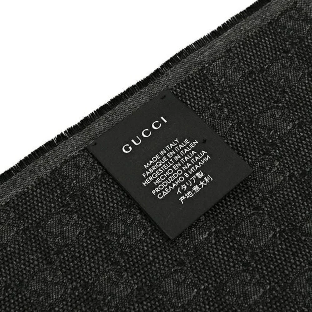 Gucci Scarf Stole Dark Gray - Picture 5 of 5